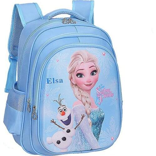 Disney Cartoon Elsa Sophia Schoolbag Girls Children School bag for Teenager Girl Orthopedic Princess Backpack Mochila Infantil