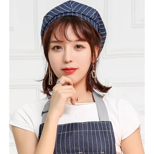 4 Style Adjustable Chef Uniform Hat New Breathable Soft Men Women Dessert Chef Waiter Uniform Cap Restaurant Cook Work Hat 2021