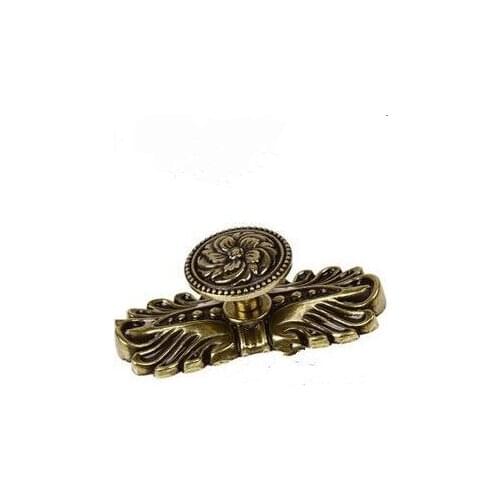 Rustico vintage furniture knob bronze drawer kitchen cabinet knob handle antique brass dresser cupboard door pull knob backplane