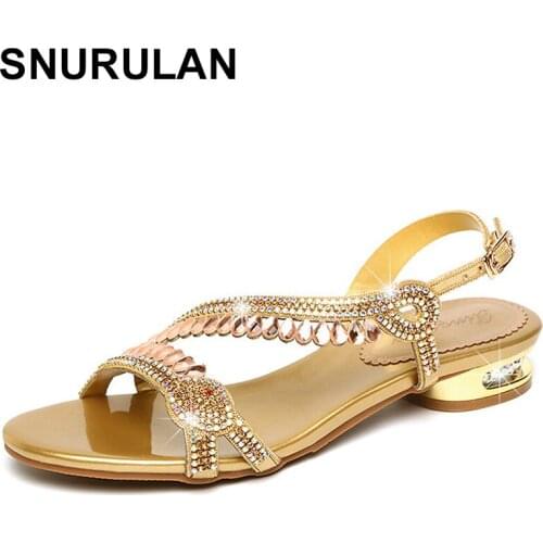 SNURULAN Size 34-41 Bright Rhinestone Fashion Women Flat Shoes Ladies Summer Shoes All Matched Female Footwear Girls Shoes