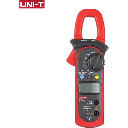 UNI-T UT204A 600A AC DC Digital Clamp Meters With Temperature Test Auto Range 600V Voltage Continuity Buzzer