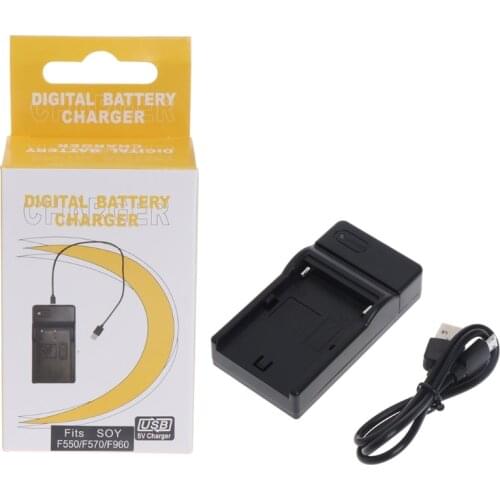 USB Battery Charger For Sony NP-F550 F570 F770 F960 F970 FM50 F330 F930 Camera