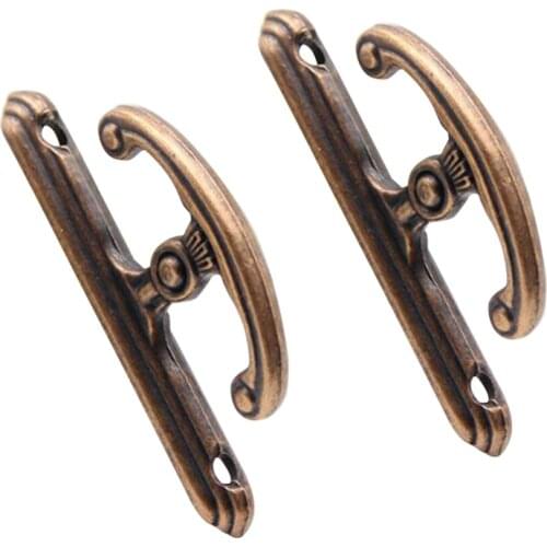 1Pair Curtain Hook Wall Mounted Vintage Hooks Hanger Tieback for Coats Hats Towels Bags Curtain