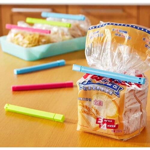 12pcs/lot Reuseable Sealing Clips Assorted Bag Clips Fresh Food Fridge Freezer Sealing Storage Snack Bag Clips Kitchen Gadgets