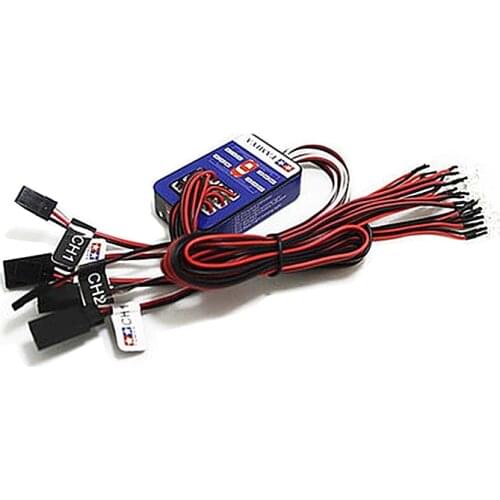 12 LED Lighting Kit Steering Brake Simulation Flash Light for 1/5 1/7 1/8 1/10 1/12 1/15 1/16 Scale Models Tamiya RC Car