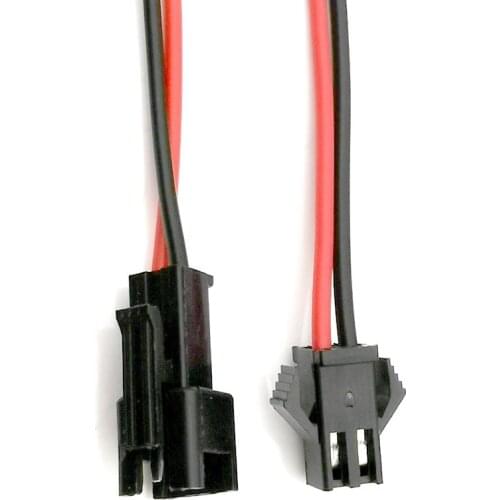 5Pairs Long JST SM 2P Plug Male to Female Wire Connector SM2P LED connectors