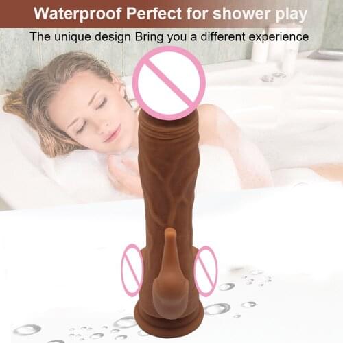 AMABOOM Huge Realistic Silicone Dildo with Suction Cup G Spot Vagina Clitoris Butt Plug Anal Erotic for Women Masturbation