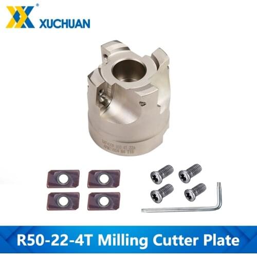 BAP400R 50-22-4T Clamped CNC Cutting Steel Right-Angle End Mill With Inserts Screw Carbide Insert Precision Face Milling Cutter