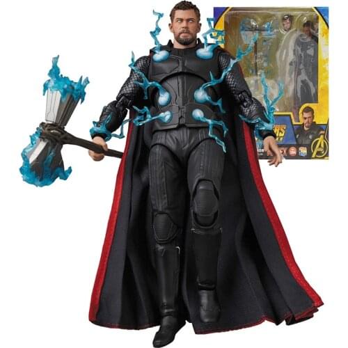 In stock 6 inch The Avengers Comic mafex Marvel 1/12 Thor Odinson Model Toy Action Figures Toys For Children Gift