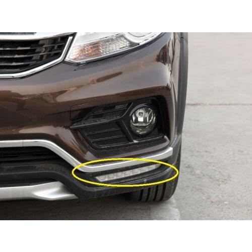1pcs DRL White color Daytime Running Light Day light kit for Chinese DONGFENG Joyear X3 2017 Auto car motor parts