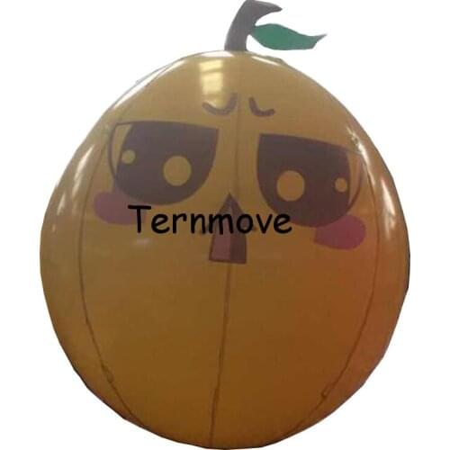 Giant inflatable Yellow peach fruit balloon PVC advertising Promotion Helium Balloones custom large ground balloon