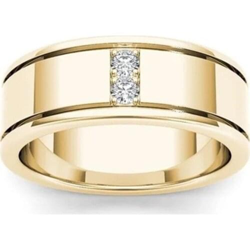14K Yellow Gold FL Diamond Ring for Men Women Classic Anillos De Bizuteria 14K Gold Wedding Fine Jewelry Ring for Male Gemstone