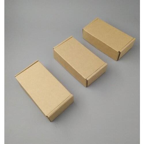 Custom Size 14*3cm 100pc Corrugated Shipping box Cardboard gift Shipping boxes Kraft carton boxes for clothing garments delivery