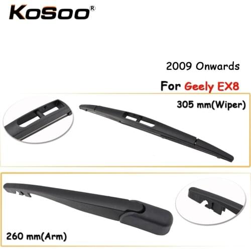 KOSOO Auto Rear Car Wiper Blade For Geely EX8,305mm 2009 Onwards Rear Window Windshield Wiper Blades Arm,Car Accessories
