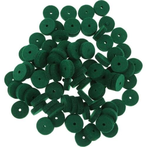 Pack of 90 Green Strap Button Felt Washers Piano Keyboard Balance Accessories