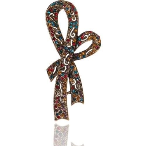 Sales set auger high-grade temperament retro bow brooch brooches pin chain.scarves buckle manufacturers selling