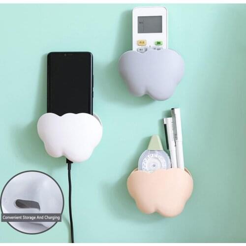 Wall Mounted Organizer Air Conditioner TV Remote Control Storage Box Mobile Phone Plug Holder Multifunction Container Dropship