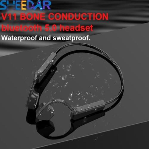 V11 Bone Conduction Bluetooth Sports Headset Music Headphones Suitable For Phones Computers Mac TV Support Ios or Android