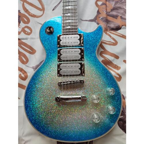 New product launch blue colorful fashion electric guitar, Baoyou new store opening discount