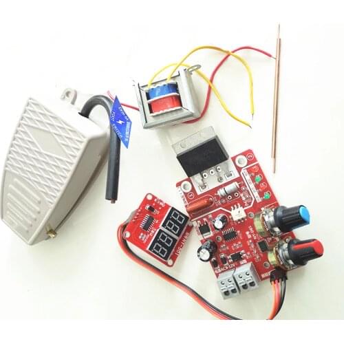 NY-D01 100A/40A Spot Welding Machine Control Board Welder Transformer Controller Panel Parts Adjust Time Current Digital Display