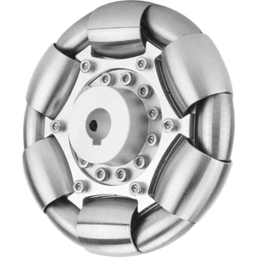 Omni Wheel 100mm 100mm Durable Stainless Steel Rollers Omni Wheels for Ball Balance Ballbot 14183 RC Car Accessory