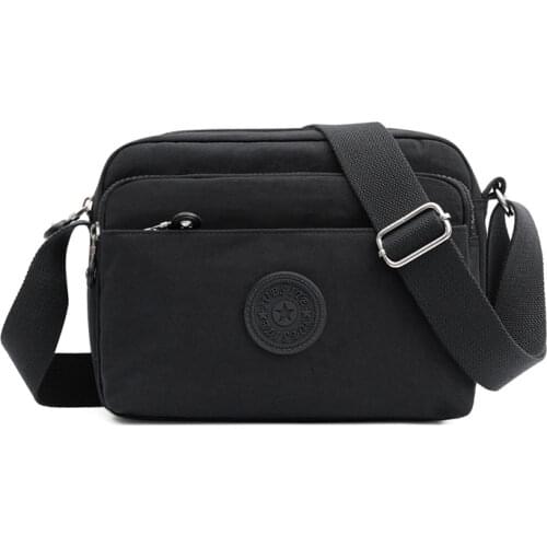 Casual Solid Color Women Crossbody Bags Luxury Designer Shoulder Bag Nylon Cloth Lady Messenger Bag Mobile Phone Bag Wholesale