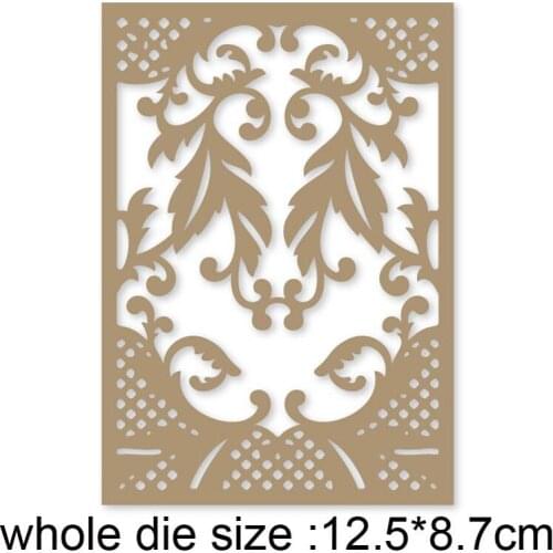 Flower Background Frame Metal Cutting Dies Stencils dies Scrapbooking diy photo album Embossing Die Cut Card making Craft dies