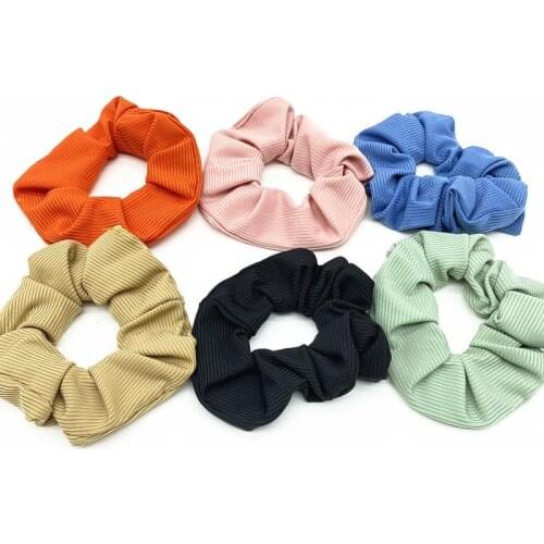 Women Scrunchie Elastic Handmade Multicolor Hair Band Ponytail Holder Headband Hair Accessories
