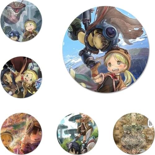 Made in Abyss Icons Pins Badge Decoration Brooches Metal Badges For Backpack Decoration 58mm