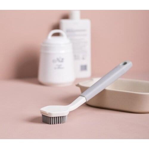 Dishwashing Pot Brush Kitchen Long Handle Decontamination Pot Brush Household Sink Stove Pot Kitchen Washing Brush