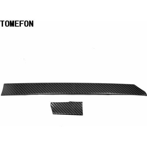 TOMEFON For Toyota LHD Sedan Corolla E210 Prestige Altis 2019 2020 Center Console Control Strip Frame Cover Trim Stainless Steel