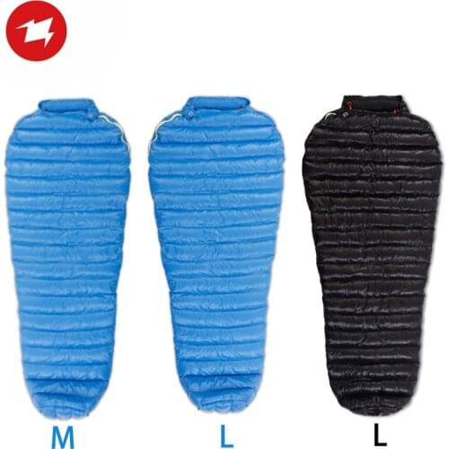 AEGISMAX M2 Adult Outdoor Goose Down Sleeping Bag Tent Camping Spring Autumn Keep Warm Mummy Type Nylon Bag