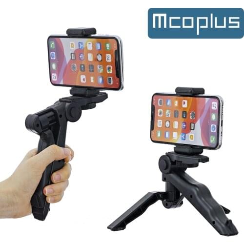 Mcoplus Mini desktop tripod handheld stabilizer for iPhone Samsung Xiaomi Huawei Mobile Phone Smartphone Tripod for Gopro 9 8 7