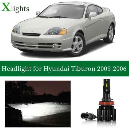 Xlights For Hyundai Coupe Tiburon 2003 2004 2005 2006 Led Headlight Bulb Low High Beam Lamp Headlamp Auto Light Accessories 12V