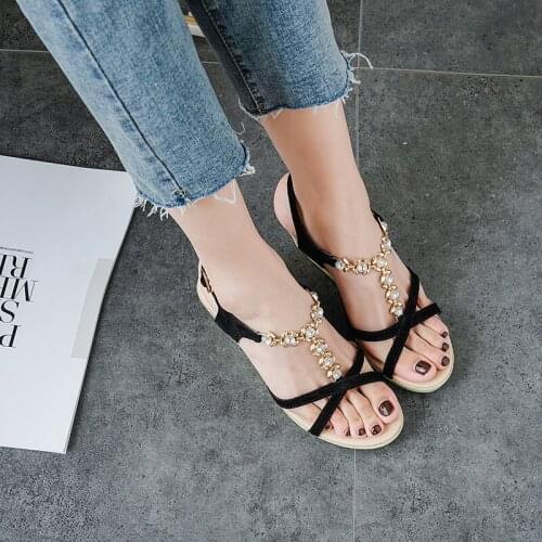 Summer New Arrivals Wedges Sandals Women 2021 Crystal T-strap Sandales Buckle Strap High Heels With Platform Sandals Female