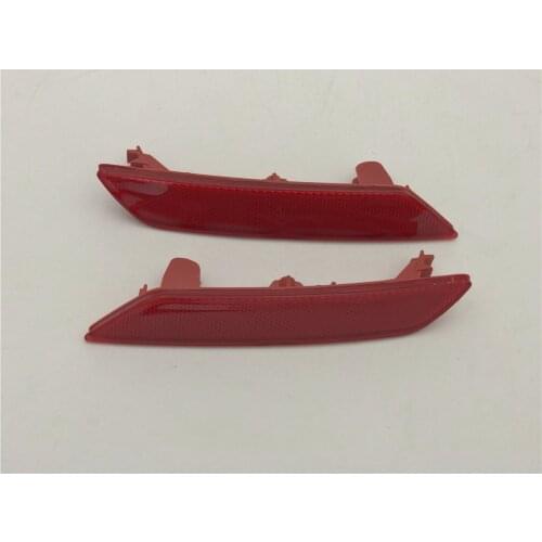 2Pcs Rear Bumper Reflector Bar Lights Red Left & Right For HONDA CIVIC SEDAN 2013-2015