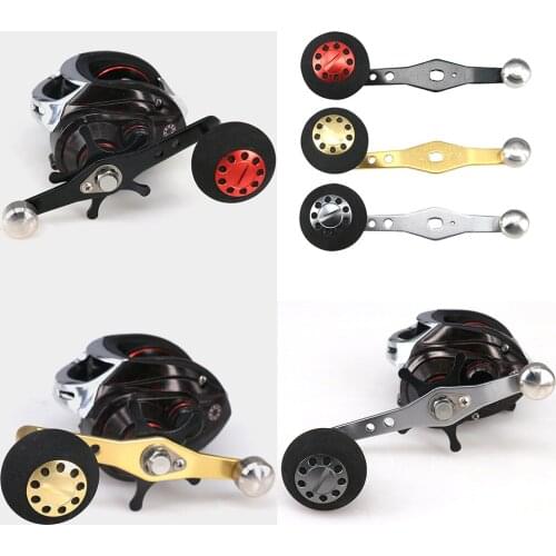 3 Pcs Single Fishing Reel Handle Rocker for Baitcasting Reel Accessory Black