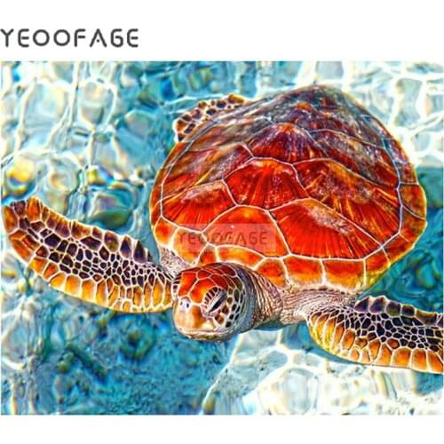 Diy 5D Diamond painting Cross stitch Kit Diamond Embroidery Turtle full square Diamond mosaic Crafts Needlework