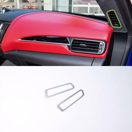 Auto accessories front up air vent cover 2pcs imitation carbon fiber Car Styling accessories For MASERATI LEVANTE 2017