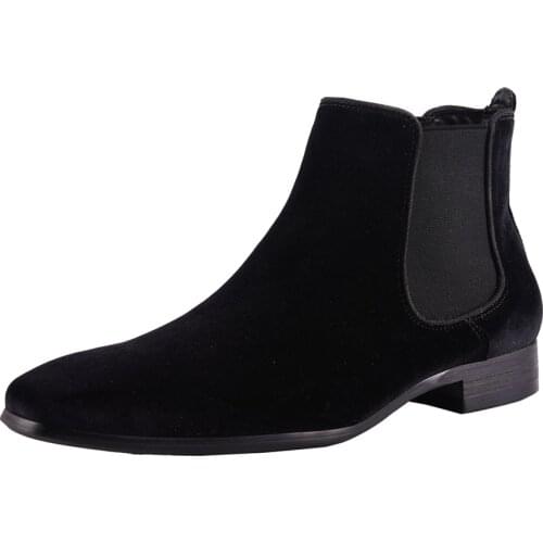 Velvet Winter Shoes Men Chelsea Boots Mens Boots Leather Footwear Mens Chelsea Boots sapato masculino