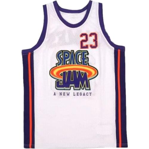 BG SPACE JAM 23 NEW LEGACY Jerseys Basketball Jersey Embroidery Sewing Outdoor Sportswear Hip-hop Culture 2022 summer White