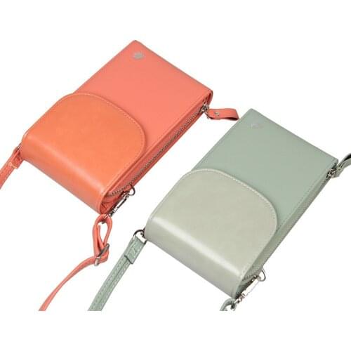 Brand Soft Leather Handbags For Women 2021 Fashion Long Phone Purses Ladies Multifunction Shoulder Strap Bag Mini Messenger Bag