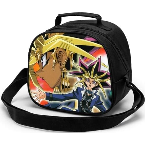Yu Gi Oh Children fashion lunch bag thermal insulated bag travel casual insulated picnic bag