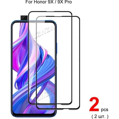 2pcs For Honor 9X Pro / Honor 9X Premium Tempered Glass Screen Protector Protective Glass For Honor 9X Pro