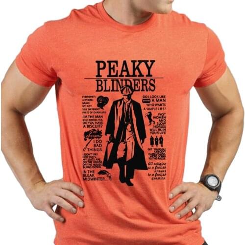 Peaky Blinders T Shirt women Short Sleeve Tshirt Father Day O-Neck 100%Cotton Tops Tees for Men T-Shirt Custom Graphic top