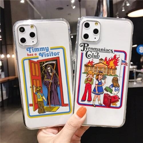 Funny Halloween Satan Vintage Lets Summon Demons Graphic soft Phone Case For iPhone 12mini XR XS 12 11Pro Max 6s 7 8 Plus SE