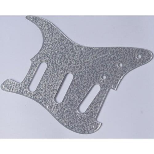 Kaish 8 Hole Silver Sparkle ST Strat SSS Guitar Pickguard fits Fender Strat