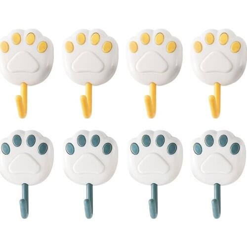 Creative sticky hook cute strong load-bearing hook kitchen household free punching seamless wall decoration dormitory small hook