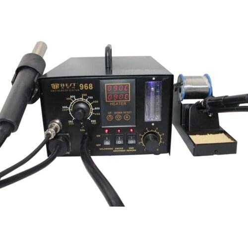 BEST 968 Professional Production 450w PCB Bga Rework Station for Mobile phone motherboard Air pressure gun
