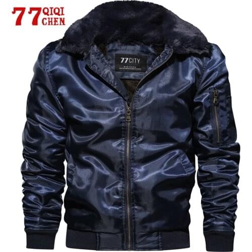 Winter Jacket Men Military Fleece Thicken Tactics Parkas Male Casual Faux Fur Collar Bomber Coat Plus Size 4XL chaquetas hombre